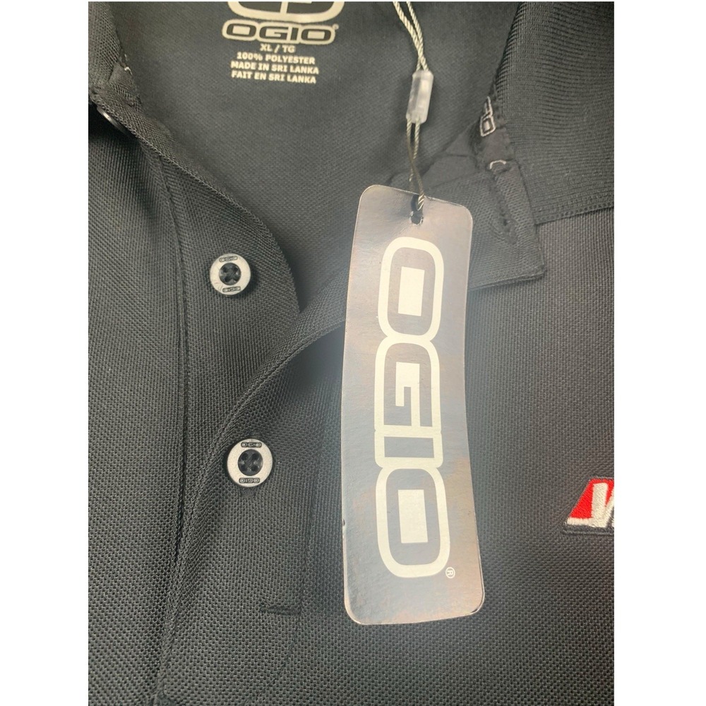 OGIO Polo Shirt Mens XL Black Performance Logo Short Sleeve NEW - Picture 6 of 10